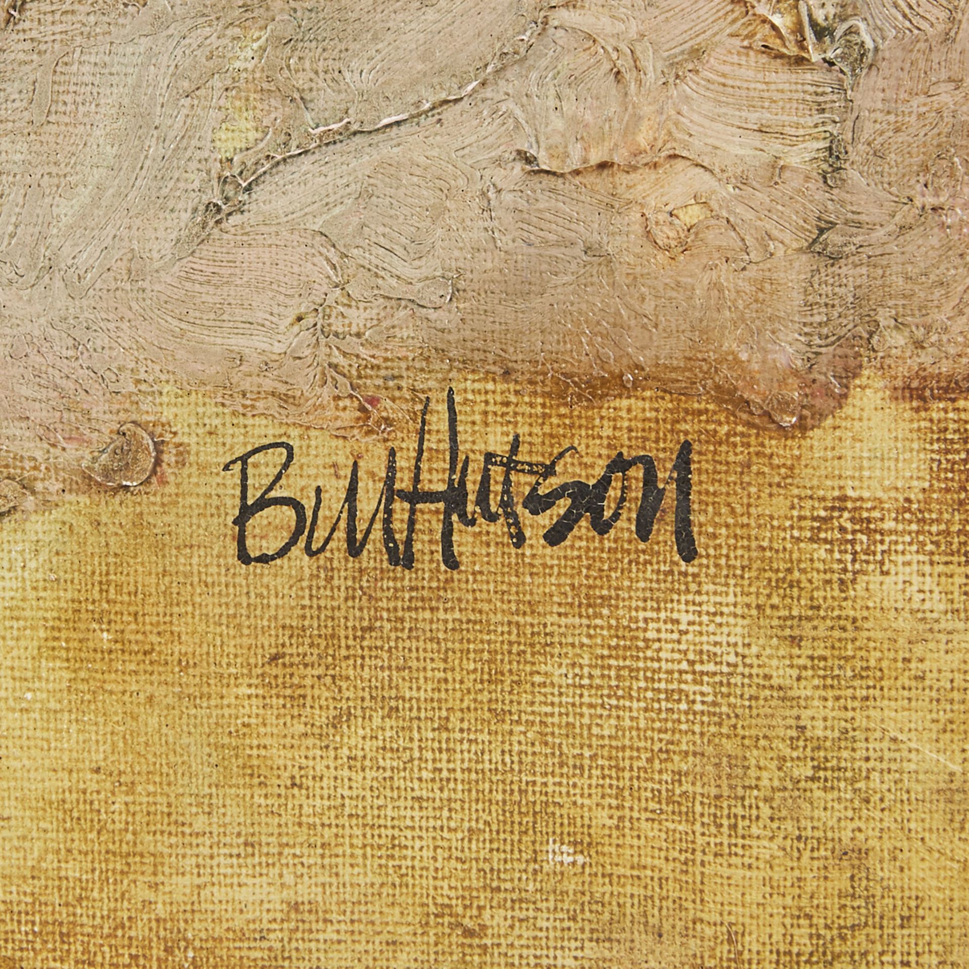 Bill Hutson Collage & Painting on Canvas - Bild 3 aus 4