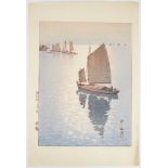 Hiroshi Yoshida "Calm Wind" Japanese Woodblock Print