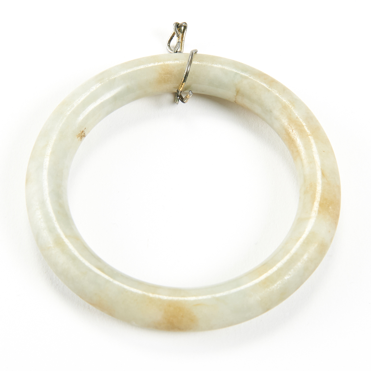 Chinese Carved Jade Bangle Bracelet - Stand - Image 2 of 8