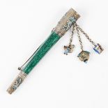 Enameled Silver Cigarette Holder