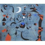 After Joan Miro "Constellations (People at Night)" Pochoir Print 1959