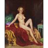 Charles E. Rubino Female Nude Oil on Canvas