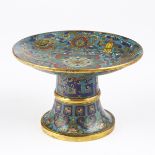 Chinese Imperial Mid-Qing Cloisonne Ritual Dish