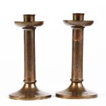 Roycroft Arts & Crafts Metal Candlesticks