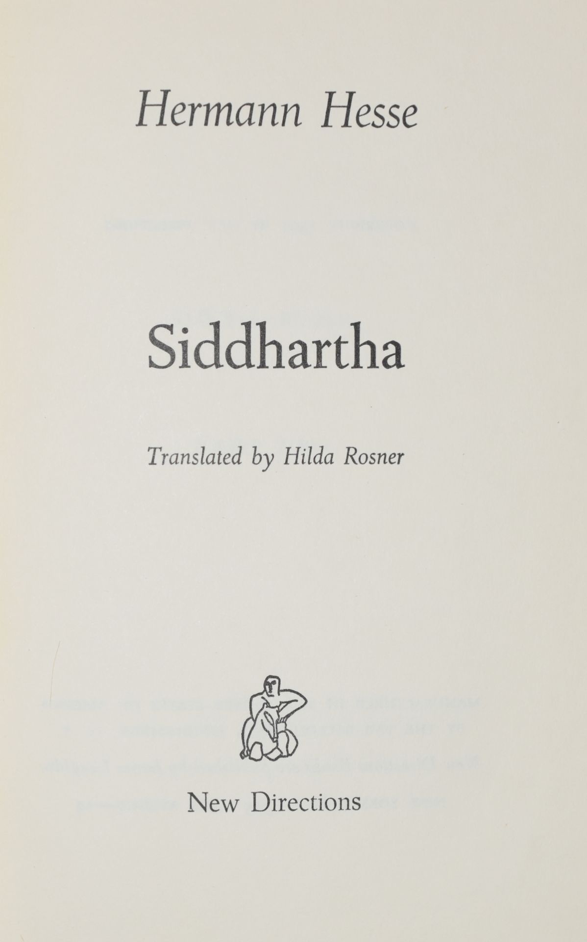 Hermann Hesse "Siddhartha" 1951 1st American Edition - Bild 2 aus 3