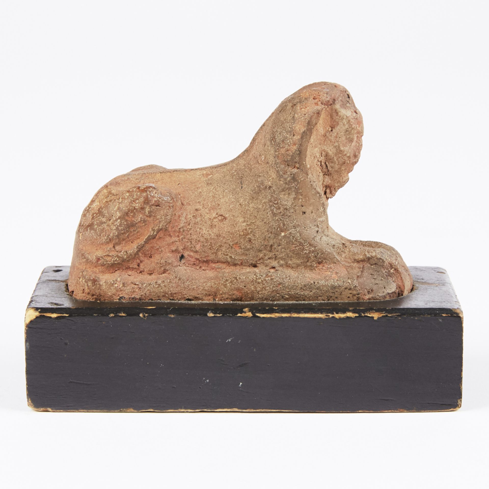 Early Egyptian Ceramic Sphinx Ptolemaic Period - Image 2 of 2