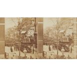 Ridgway Glover Lincoln's Funeral Hearse Stereoview Photograph
