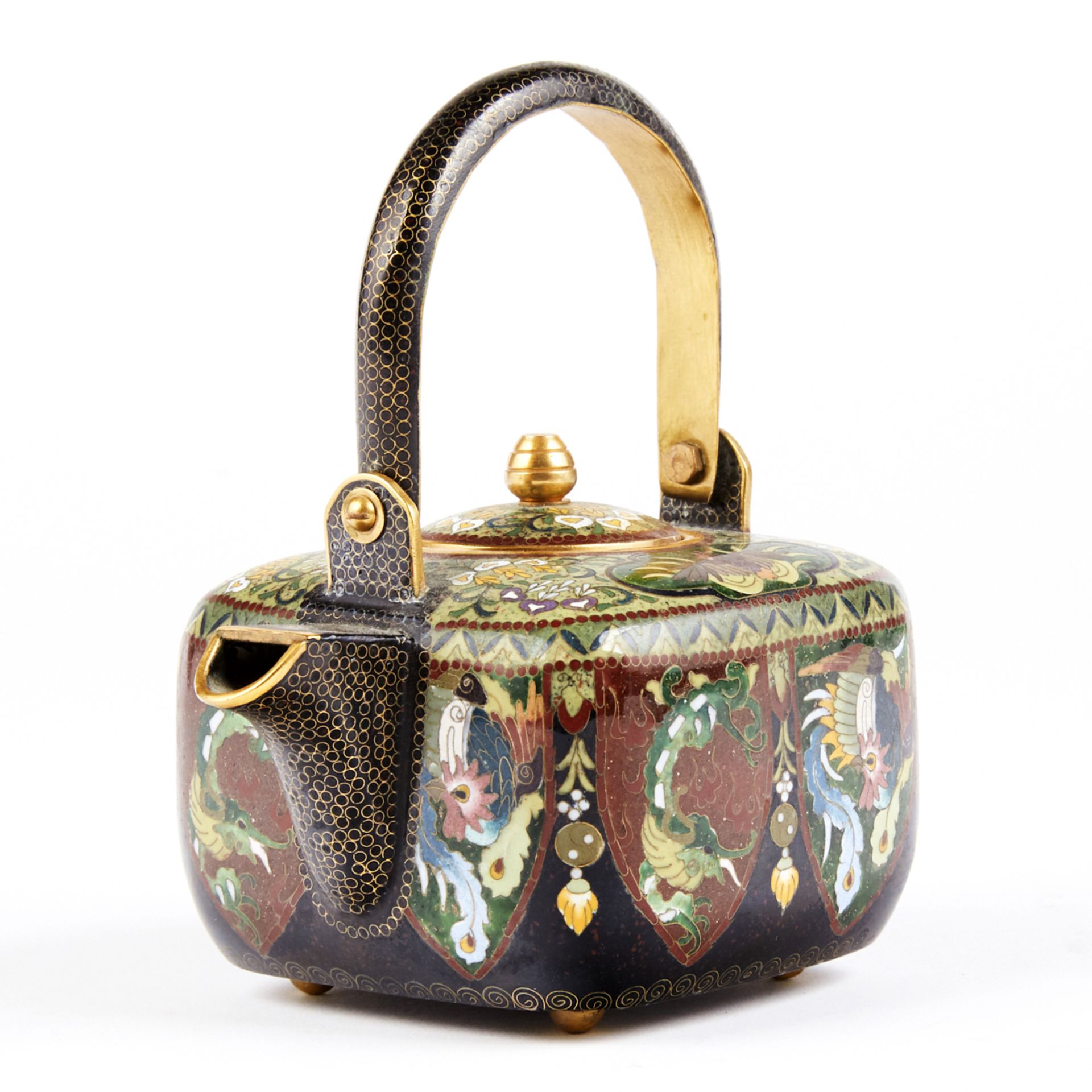 Ando Cloisonne Miniature Tea Pot