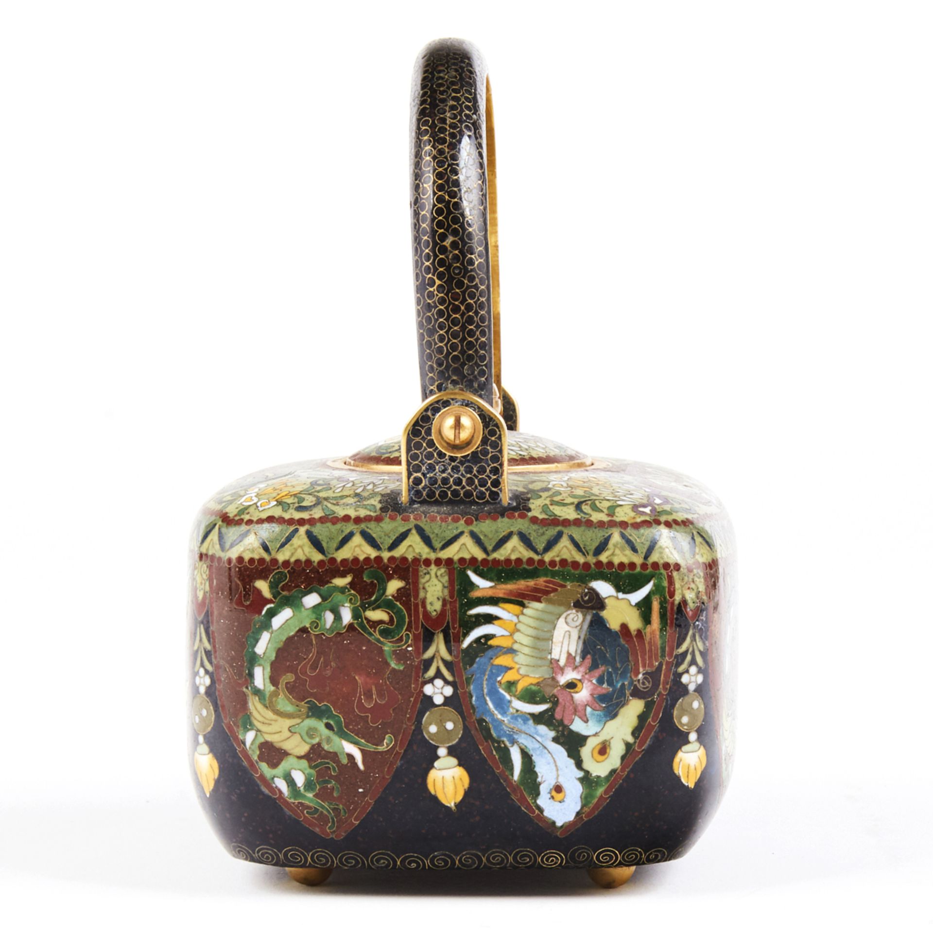 Ando Cloisonne Miniature Tea Pot - Bild 5 aus 7