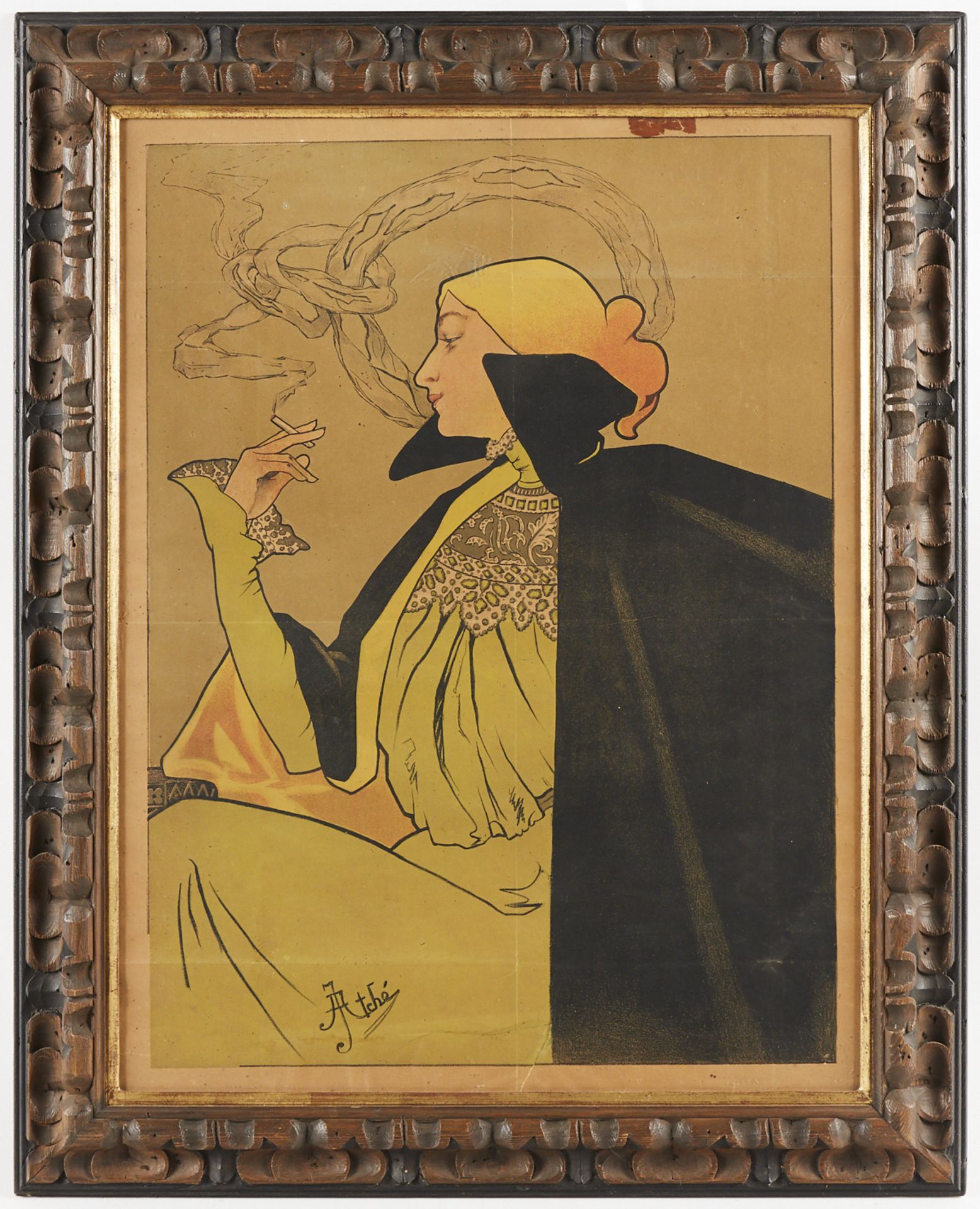 Jane Atche Art Nouveau Cigarettes Poster JOB - Image 2 of 5