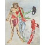 Jacob Steinhardt Crucifixion Scene Oil on Canvas