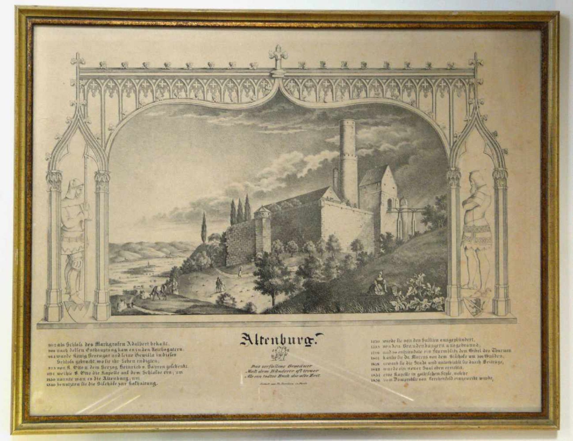 Philipp Herrlein, Die Altenburg zu BambergPhilipp Herrlein: Fürth 1794 - 1850. Lithograph und