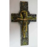 Romanisches Kreuz LimogesLimousiner Kruzifix, Limoges / Frankreich um 1200. Romanisches Kruzifix,