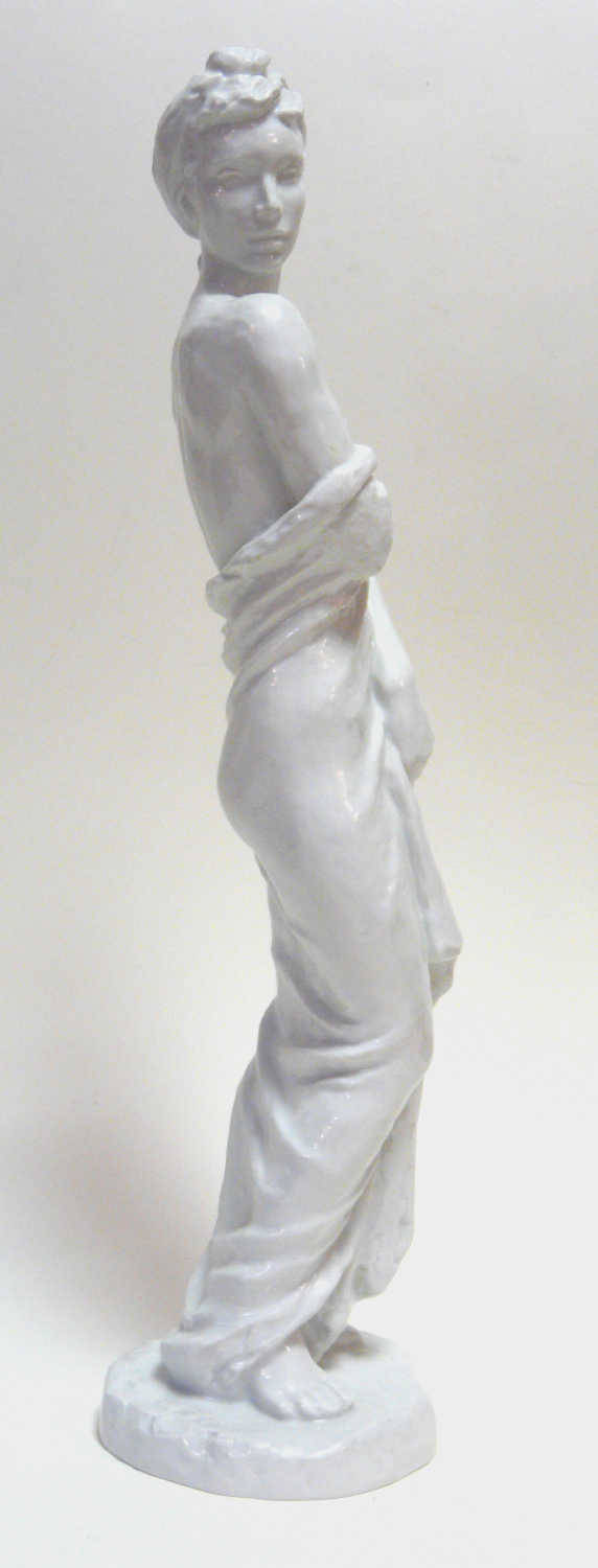 Lore Friedrich - Gronau, Stehender Halbakt RosenthalGroße Porzellan-Figur Rosenthal, - Image 2 of 3