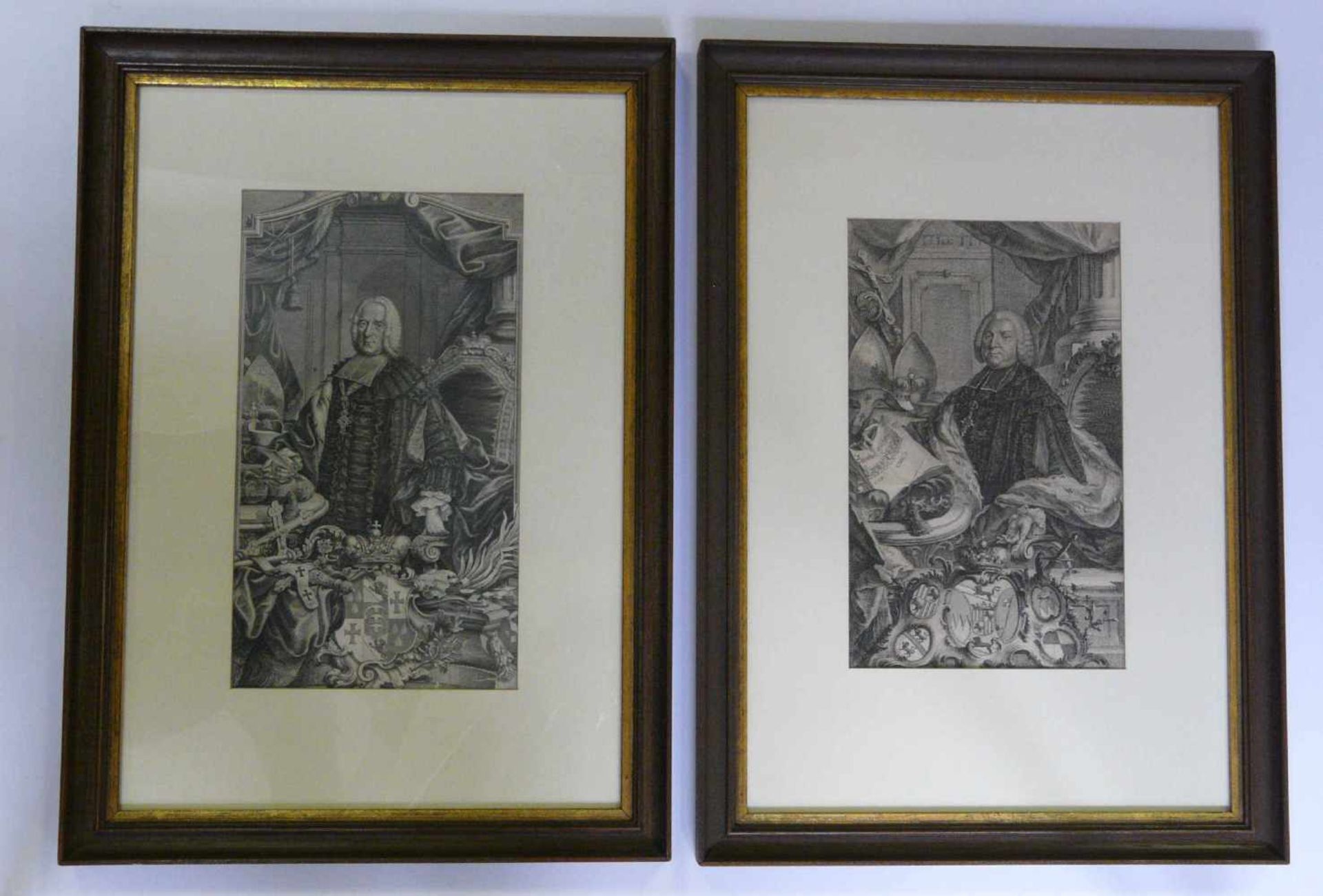 Fünf Original - Grafiken Bamberger Bischöfe 18./19. JahrhundertKonvolut von fünf gerahmten - Image 2 of 3