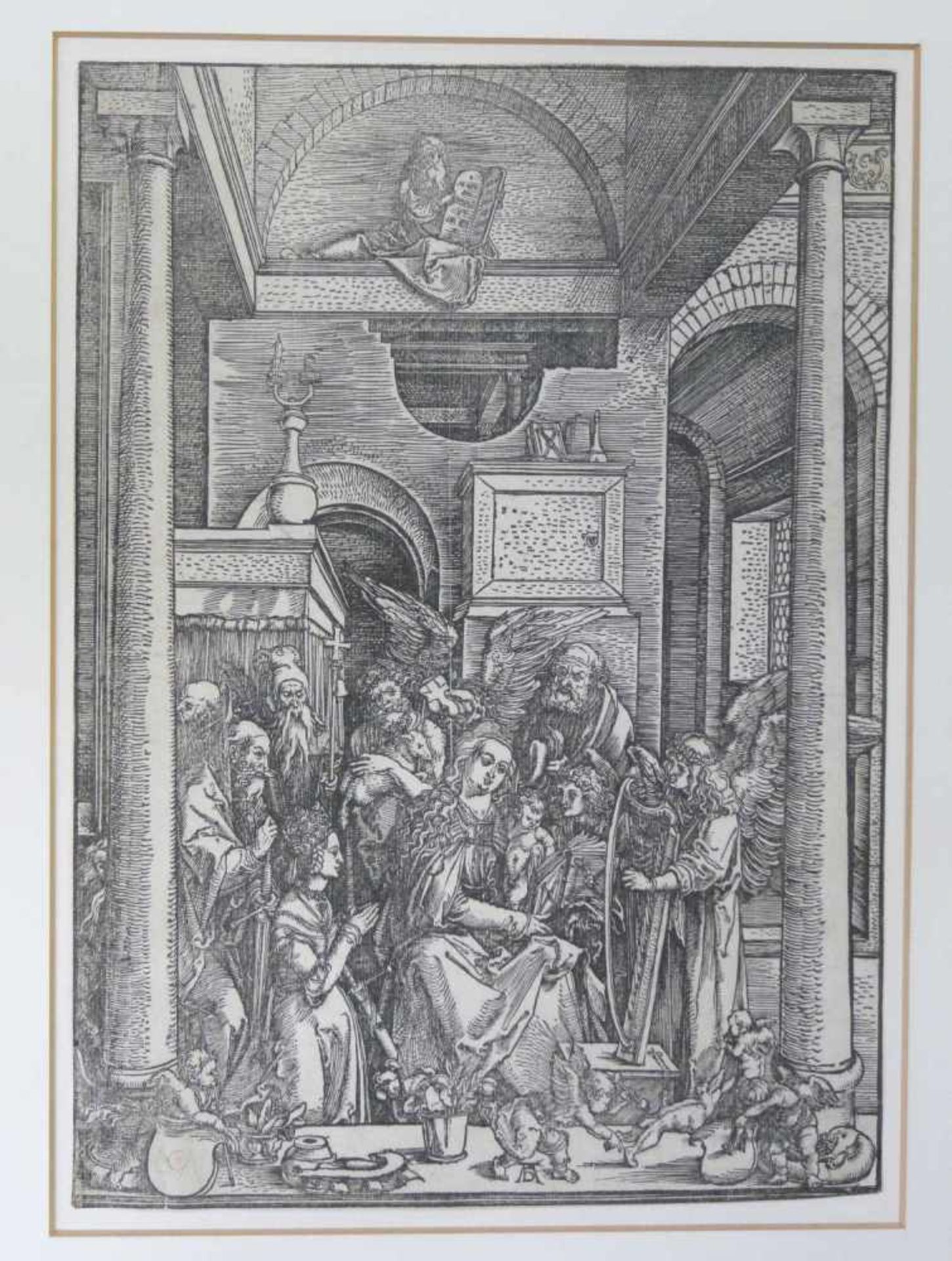 Albrecht Dürer, Mariens Verehrung (Aus dem Marienleben)<