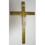 Elfenbein - KruzifixCorpus Christi, Elfenbein, fein geschnitzt, wohl 18. Jahrhundert. Christus im