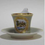 Tasse mit Untertasse KPM BerlinKPM Berlin, erste Wahl, 1914-1919. Am Boden von Tasse und