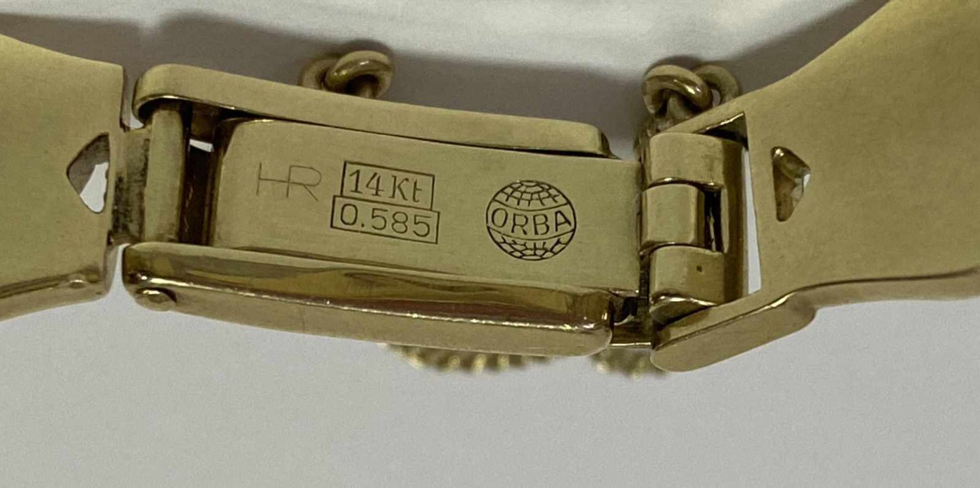 Goldene Damen - Armbanduhr (Hermann Friedrich Bauer attr.) - Bild 2 aus 2