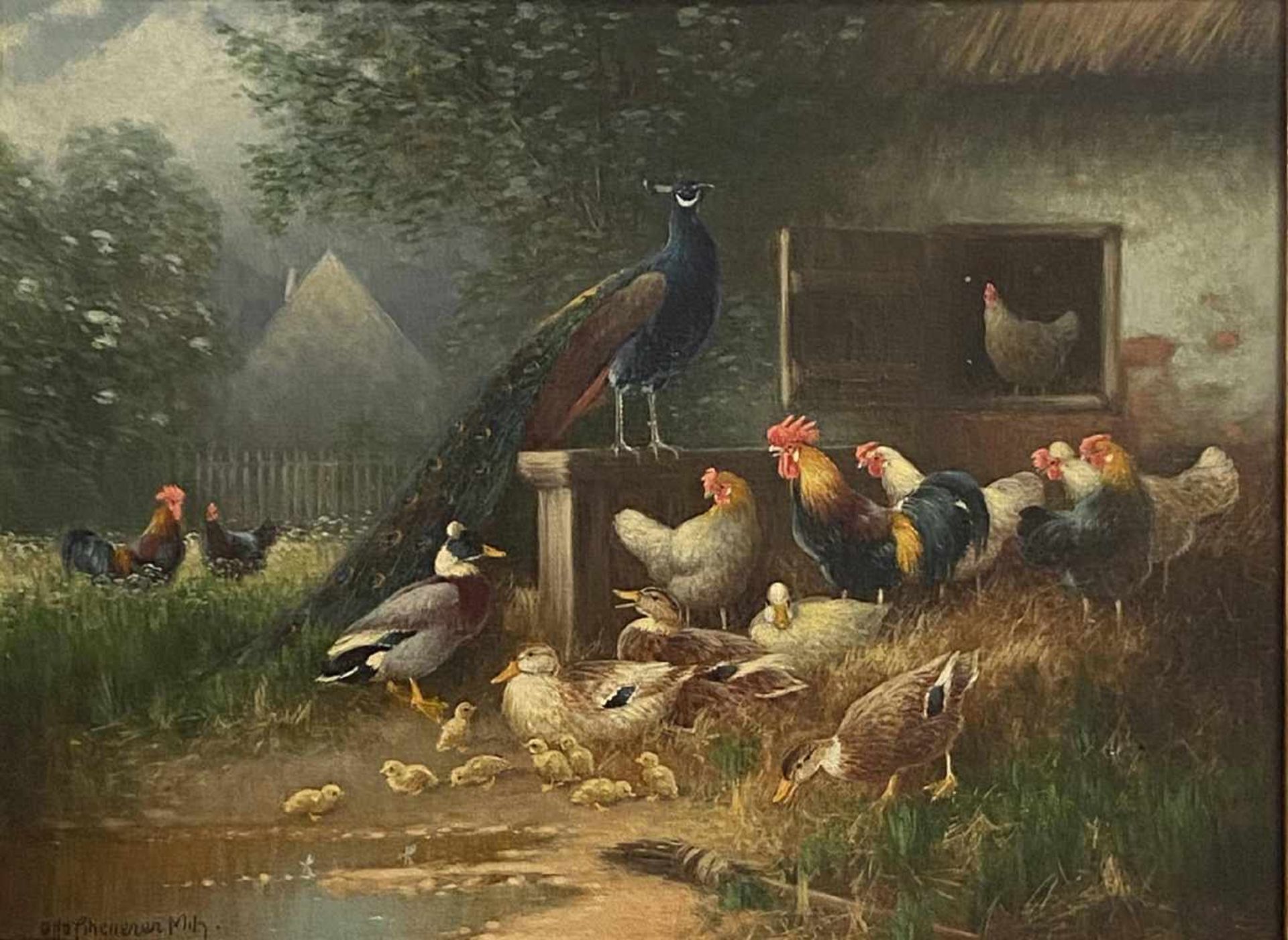 Otto Scheuerer, Der Pfau im Hühnerhof