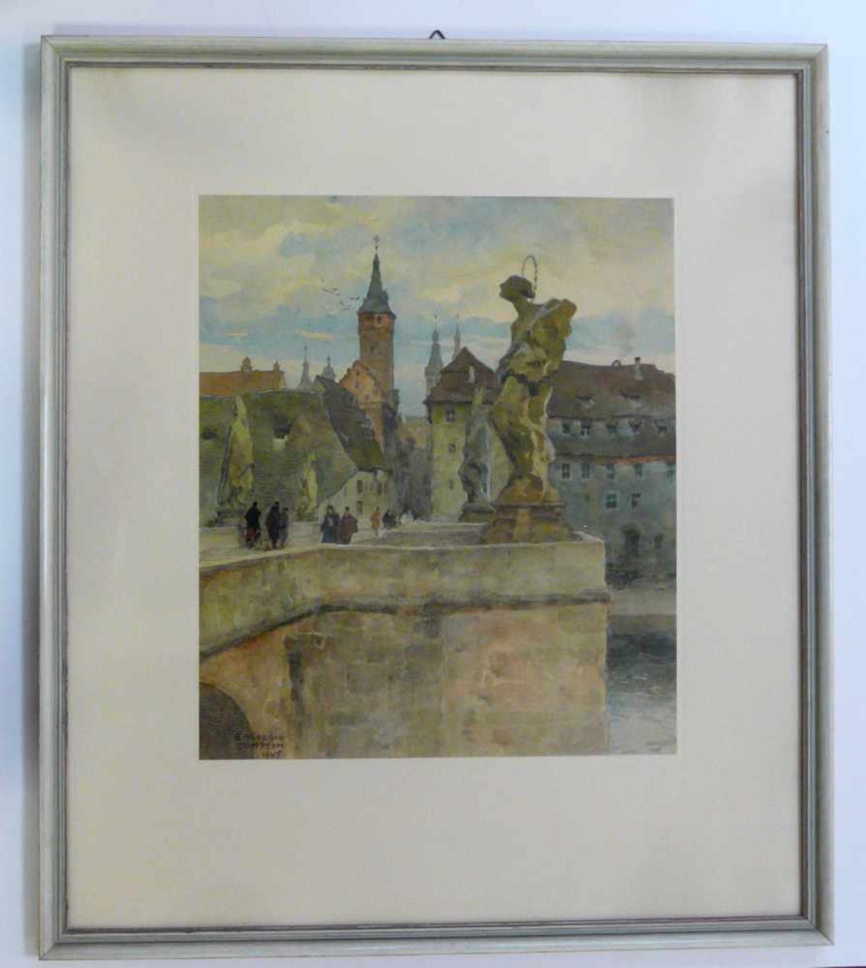 Edward Harrison Compton, Ansicht von Würzburg - Bild 2 aus 2
