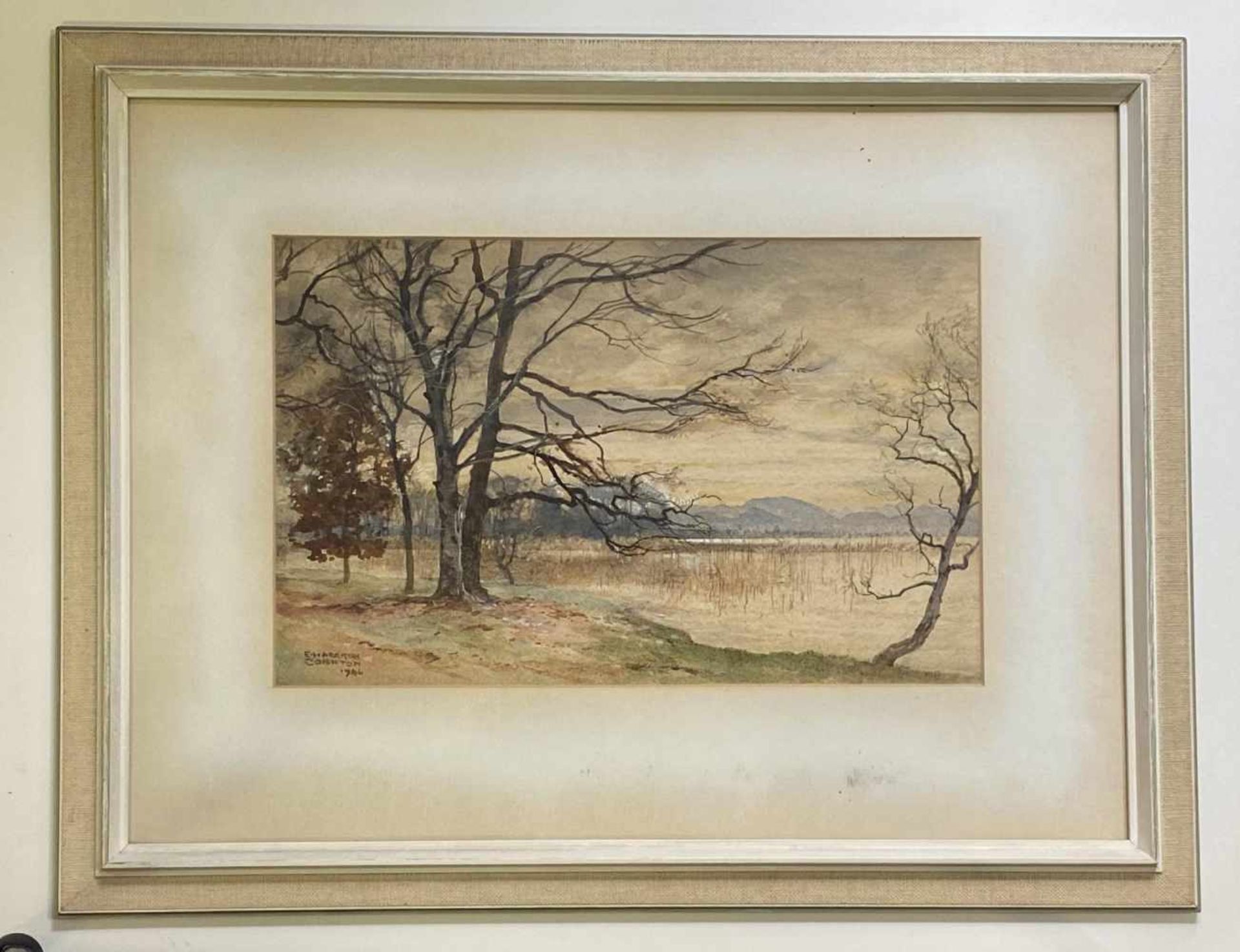 Edward Harrison Compton, Seenlandschaft in herbstlicher Stimmung - Bild 2 aus 2