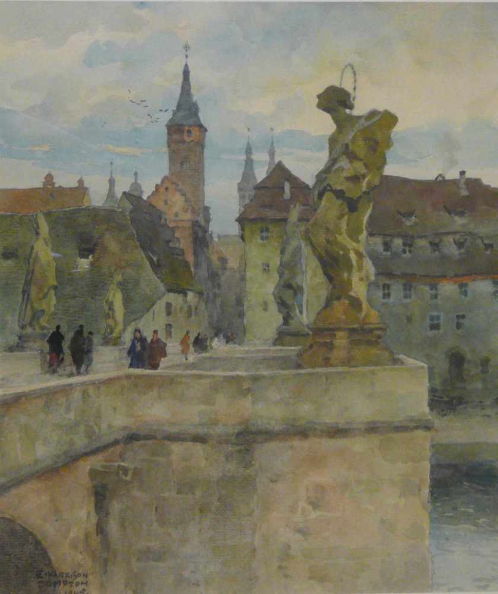 Edward Harrison Compton, Ansicht von Würzburg