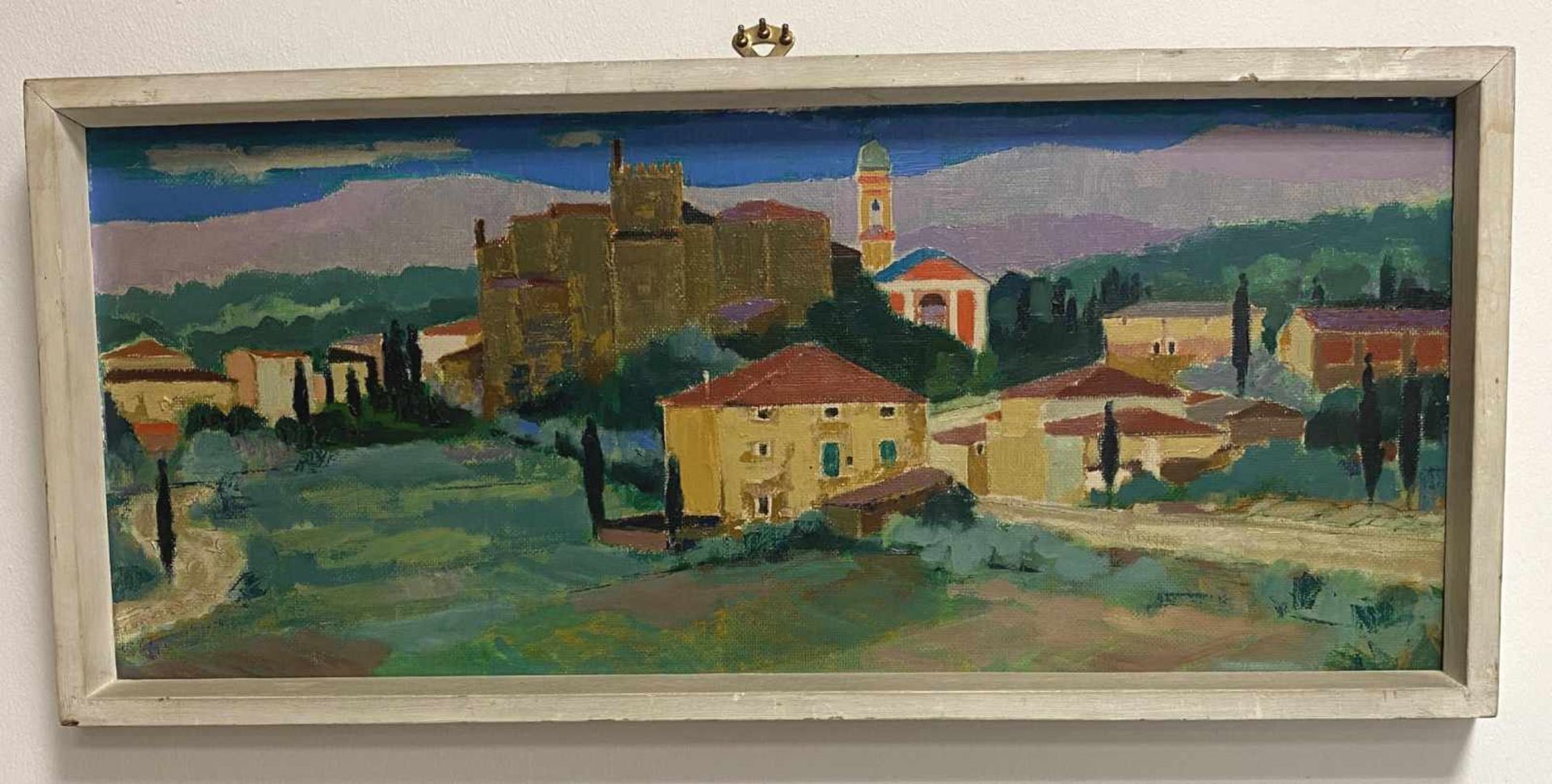 Georg Paul Heyduck, Dorf vor Siena im Hochsommer - Bild 2 aus 2