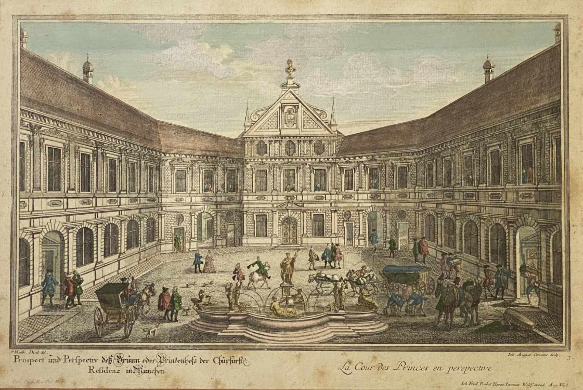 Johann August Corvinus, Die Residenz in München