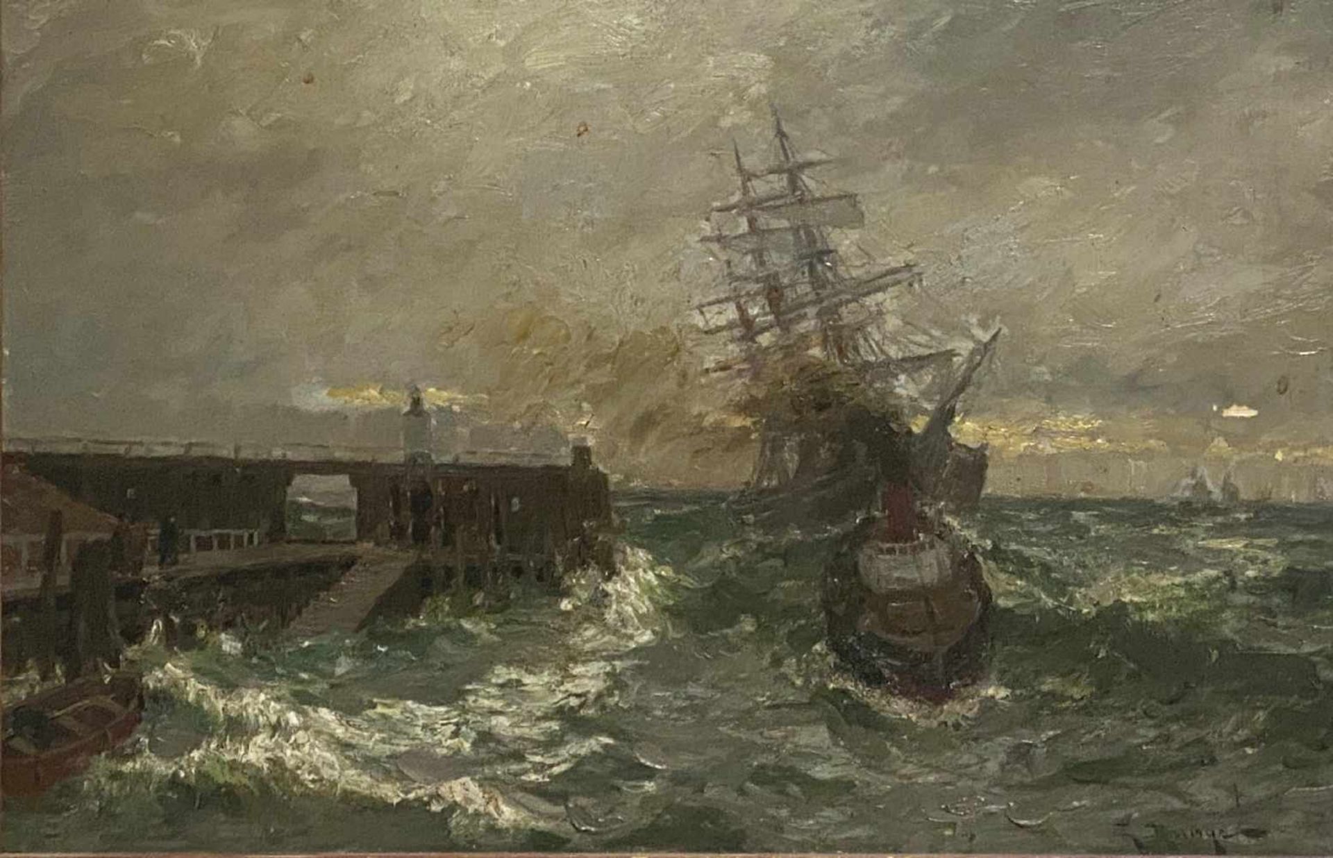 Julius Runge, Der rettende Hafen in stürmischer See