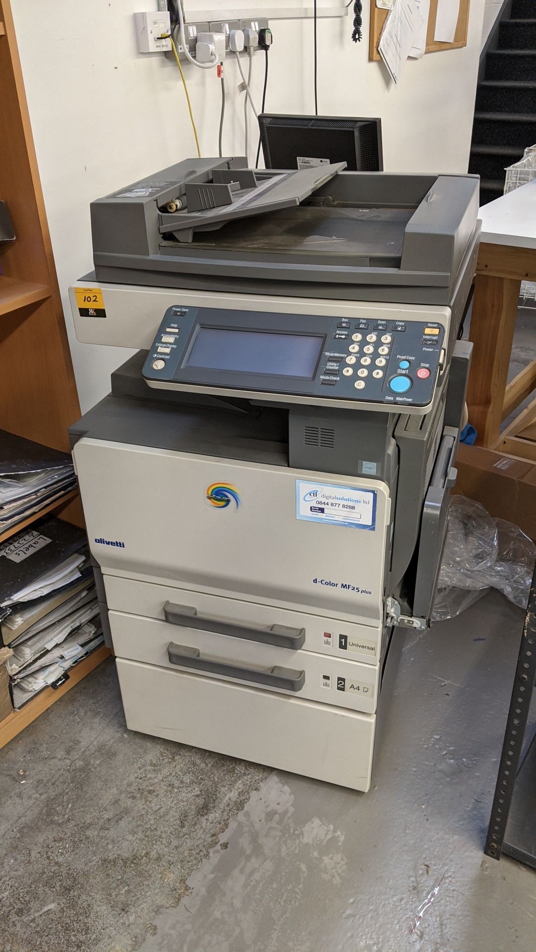 Olivetti D-Color MF25 Plus floorstanding multifunction copier scanner Please note, lots 1 - 200 - Image 4 of 12