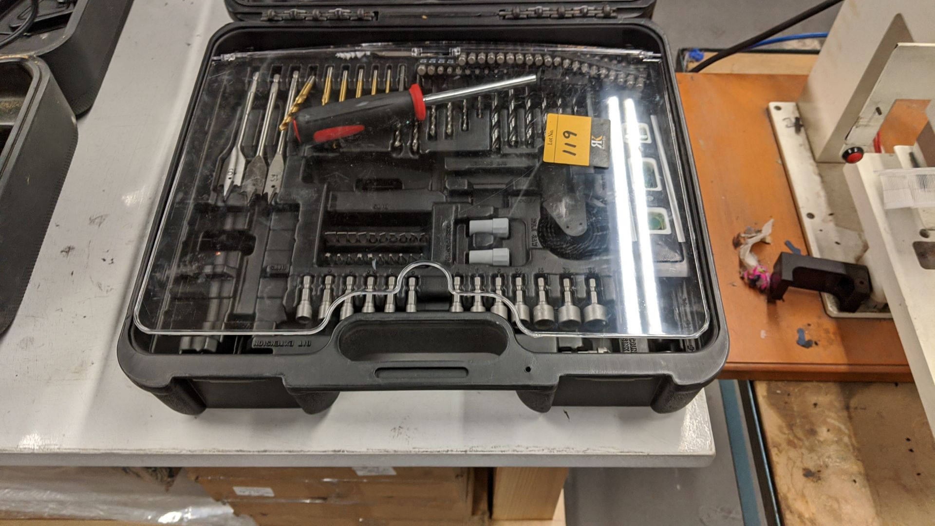 Quantity of assorted drill bits and socket wrench kits in 3 cases Please note, lots 1 - 200 are - Image 10 of 12