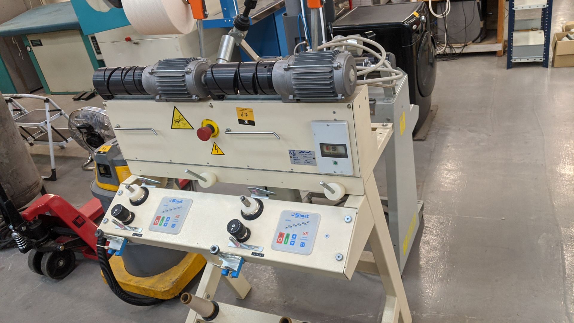 1999 Simet model SE2 winder, machine no. 17202 Please note, lots 1 ...