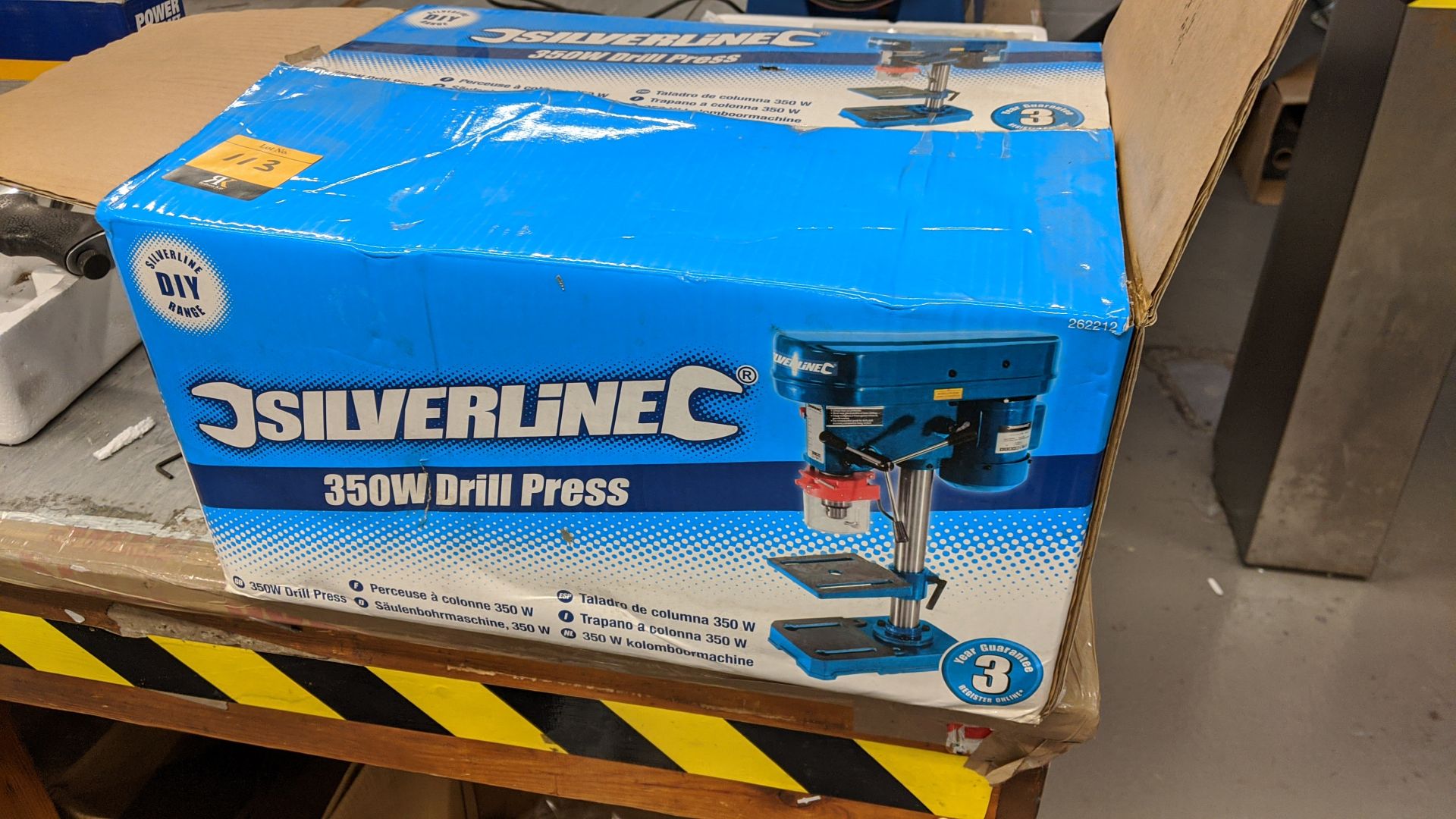 Silverline 350W drill press - appears unused Please note, lots 1 - 200 are located at Samson - Image 4 of 9