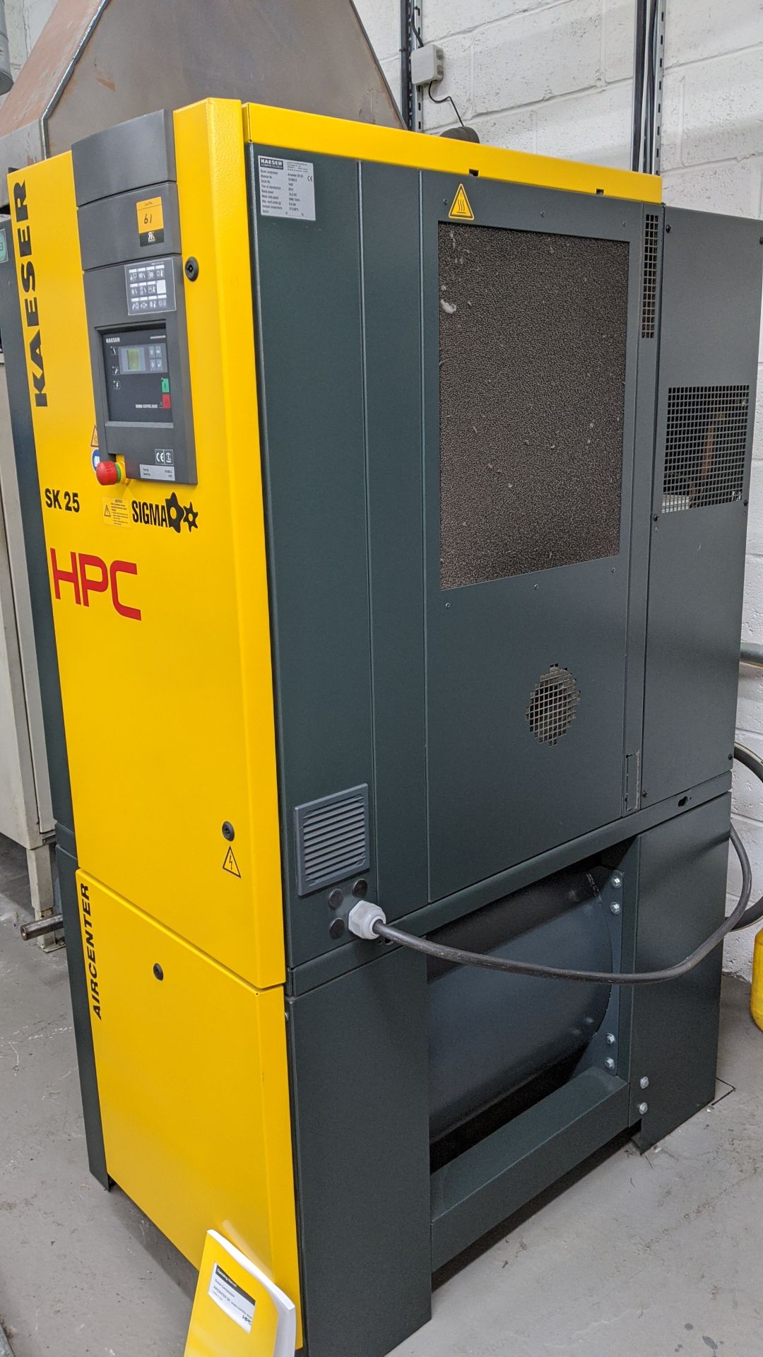 2014 Kaeser HPC Aircenter SK25 Sigma all-in-one floor standing screw compressor system, serial no. - Image 7 of 17