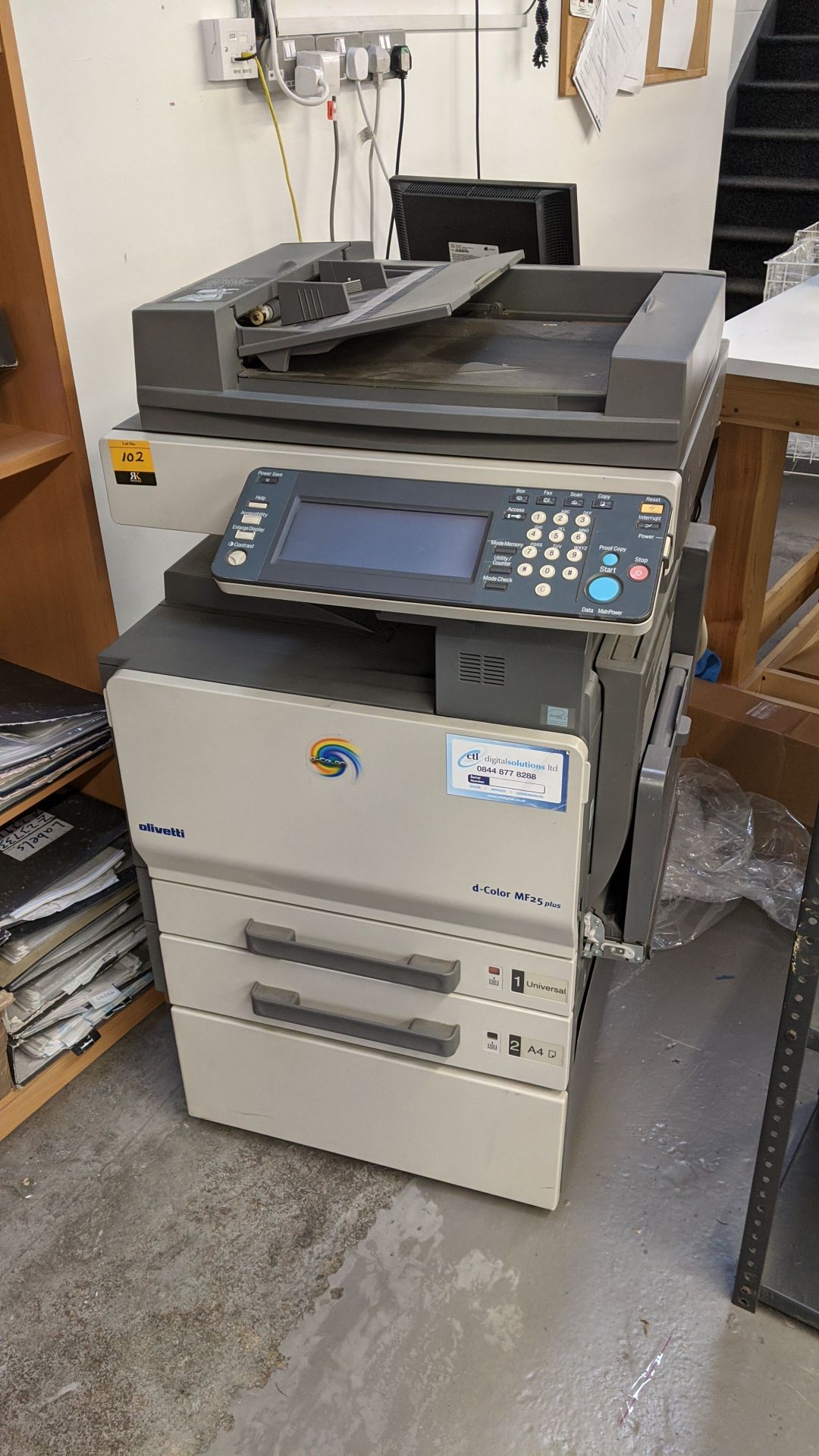 Olivetti D-Color MF25 Plus floorstanding multifunction copier scanner Please note, lots 1 - 200