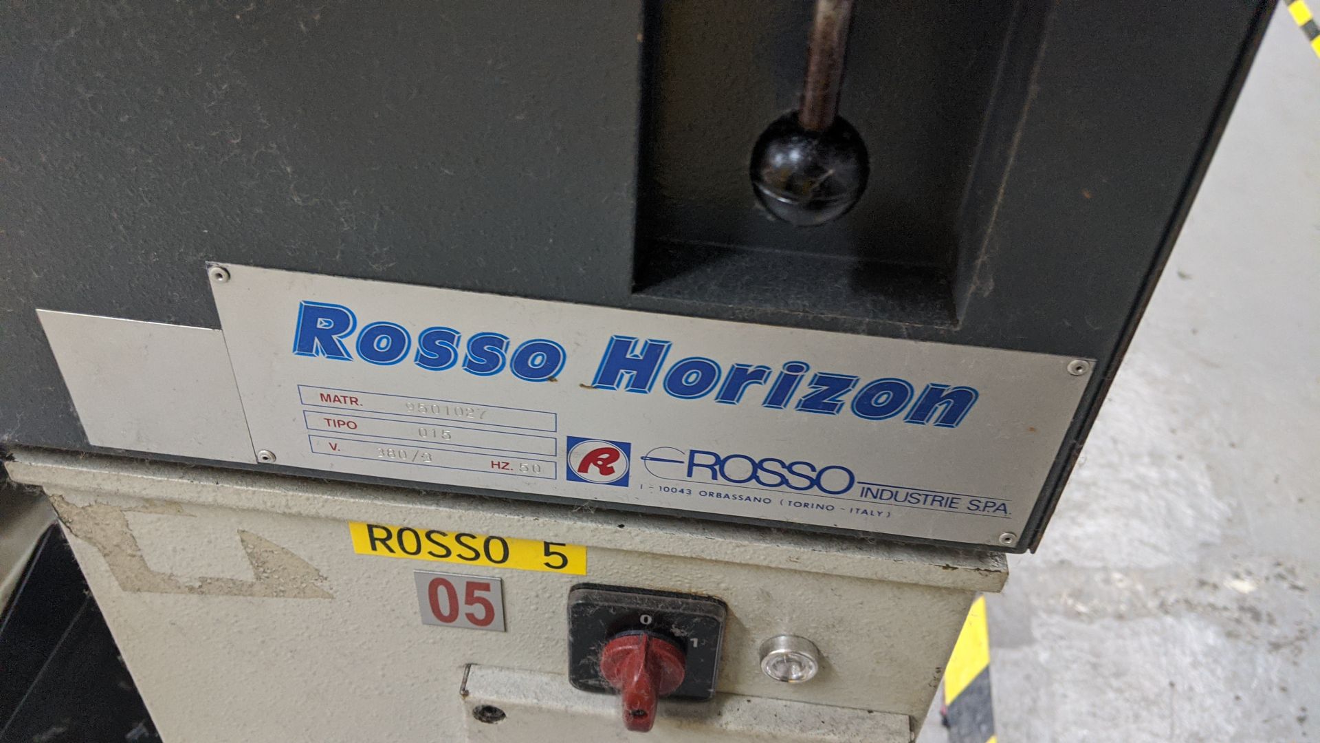 Rosso Horizon Type 015 sock toe closing machine, machine no. 9501027 Please note, lots 1 - 200 are - Image 8 of 14