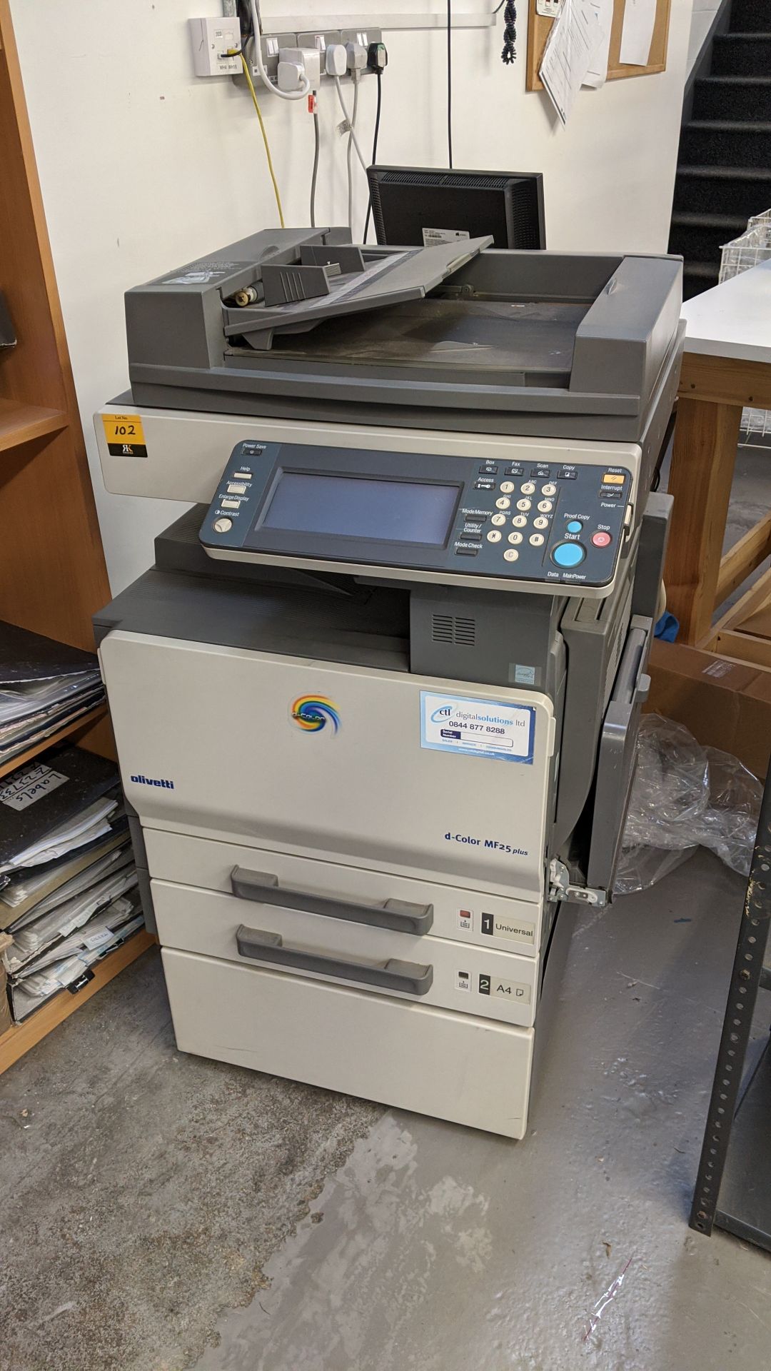 Olivetti D-Color MF25 Plus floorstanding multifunction copier scanner Please note, lots 1 - 200 - Image 2 of 12