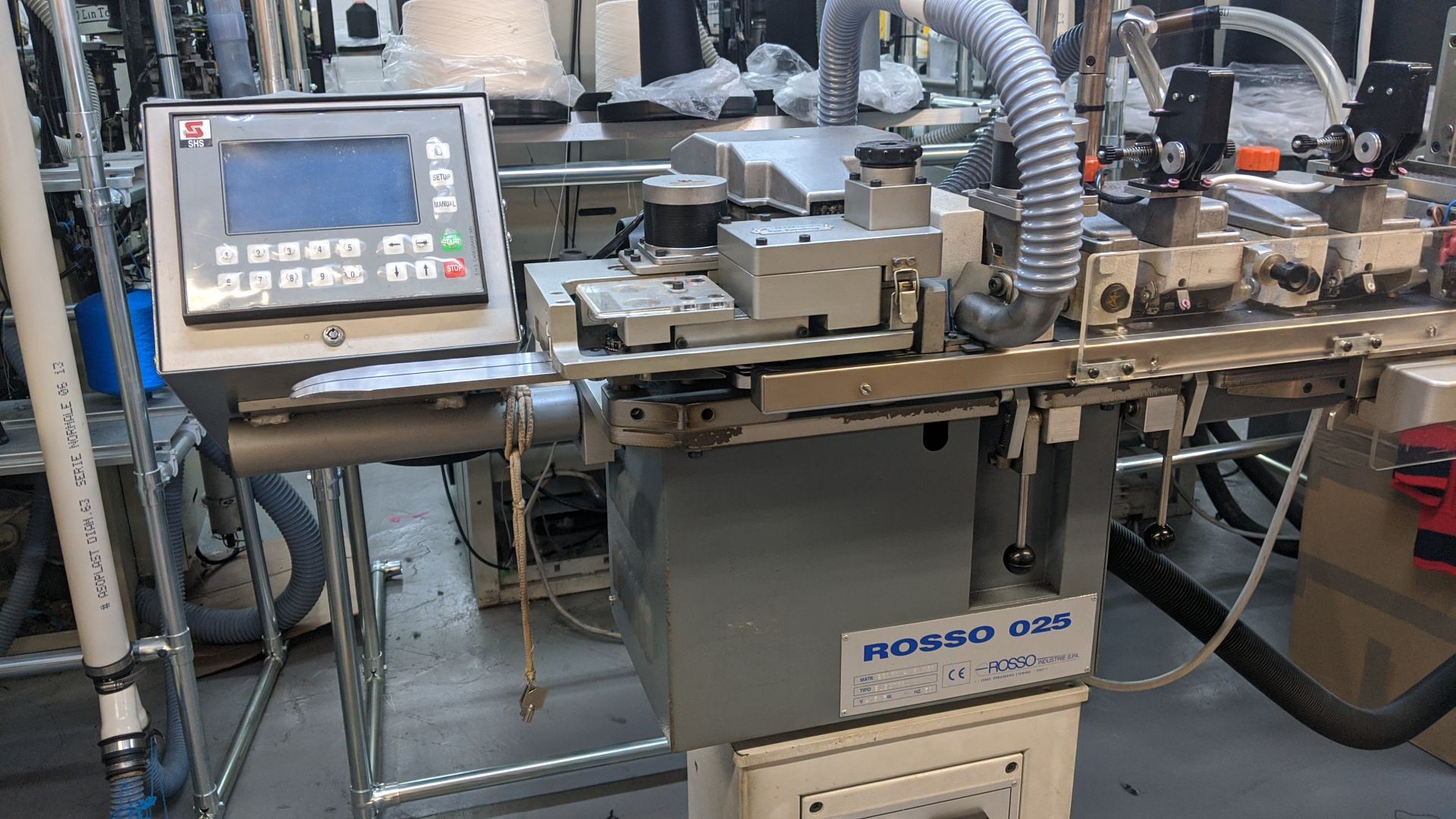 Rosso Electronic Super Type 025 sock toe closing machine, machine no. 9902014, includes SHS - Image 6 of 23