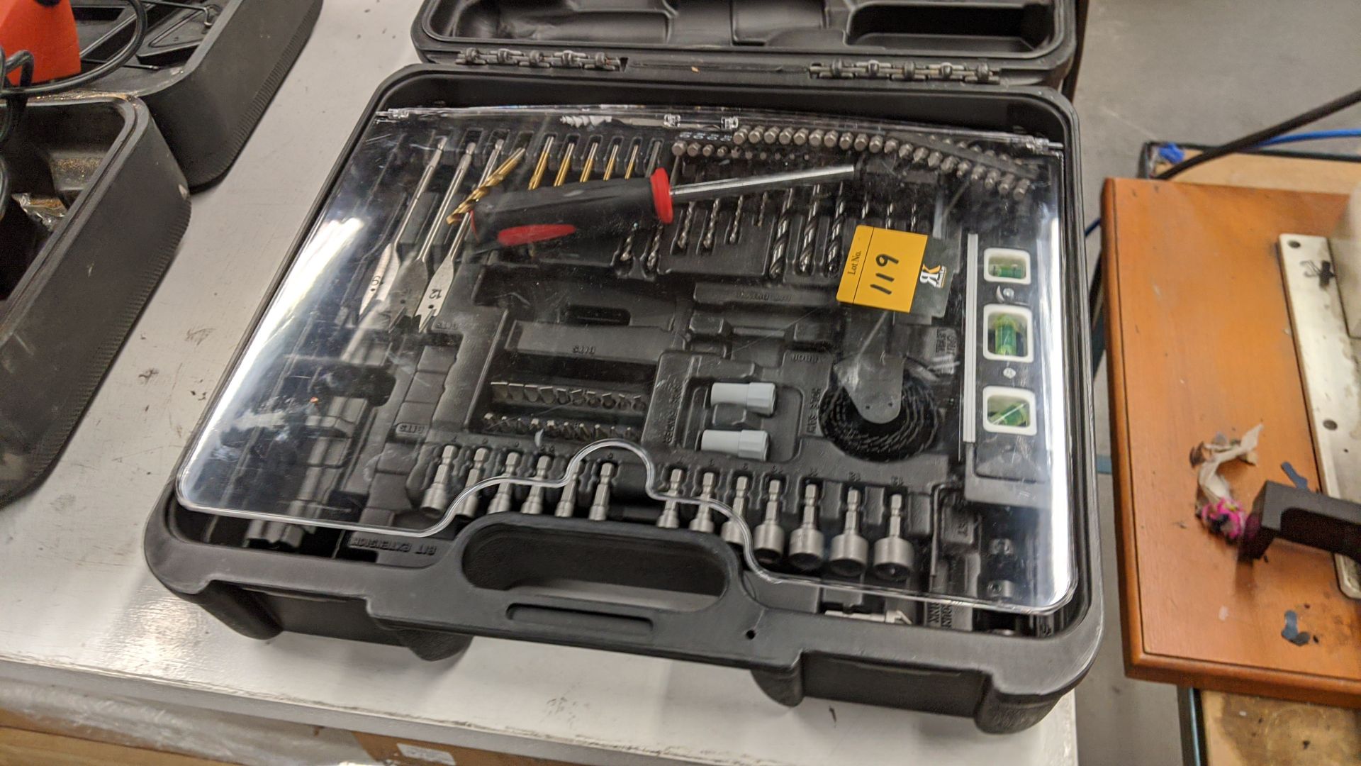 Quantity of assorted drill bits and socket wrench kits in 3 cases Please note, lots 1 - 200 are - Image 9 of 12