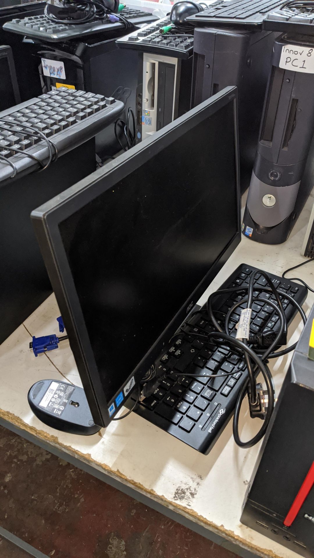 Packard Bell desktop computer plus keyboard, monitor & mouse. This is one of a number of lots - Image 4 of 4