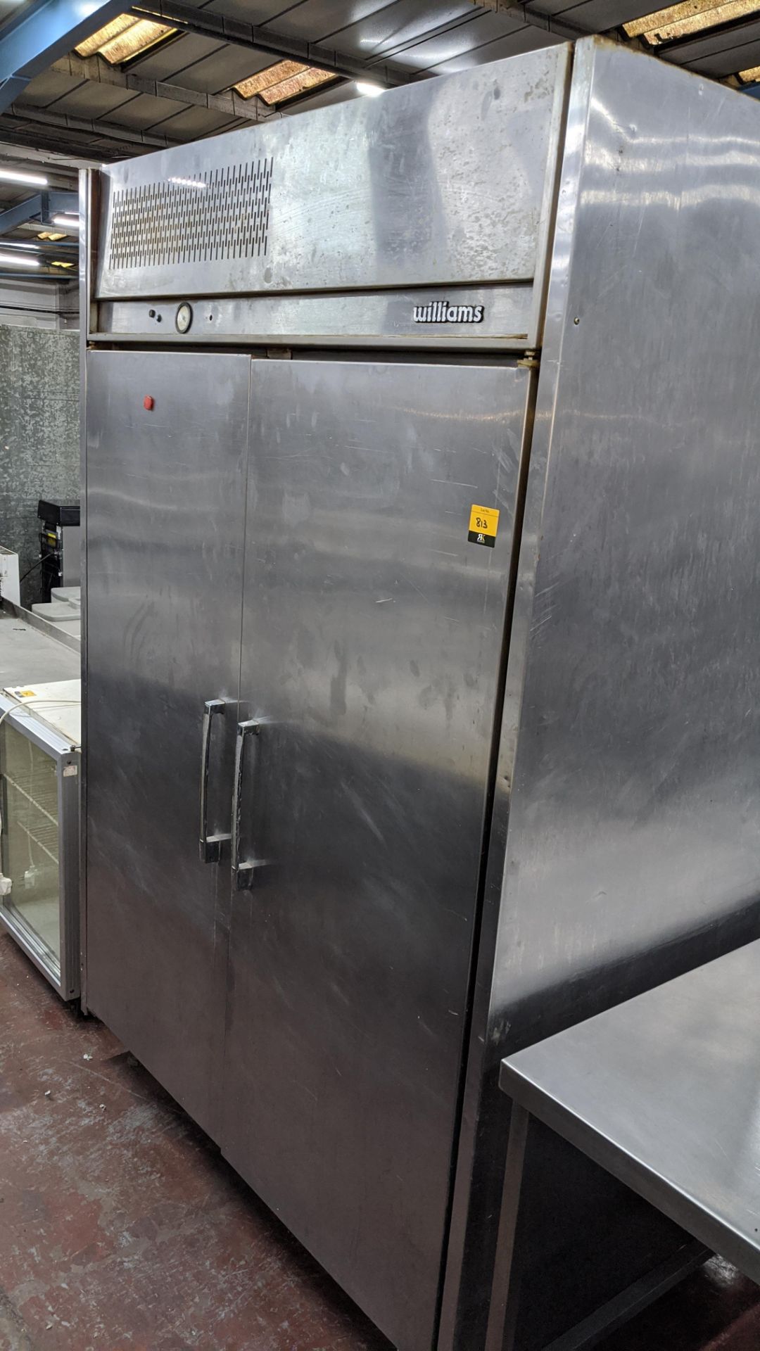 Williams HC2T twin door upright bakery cabinet. Lots 813 - 815 are residual assets from a bakery