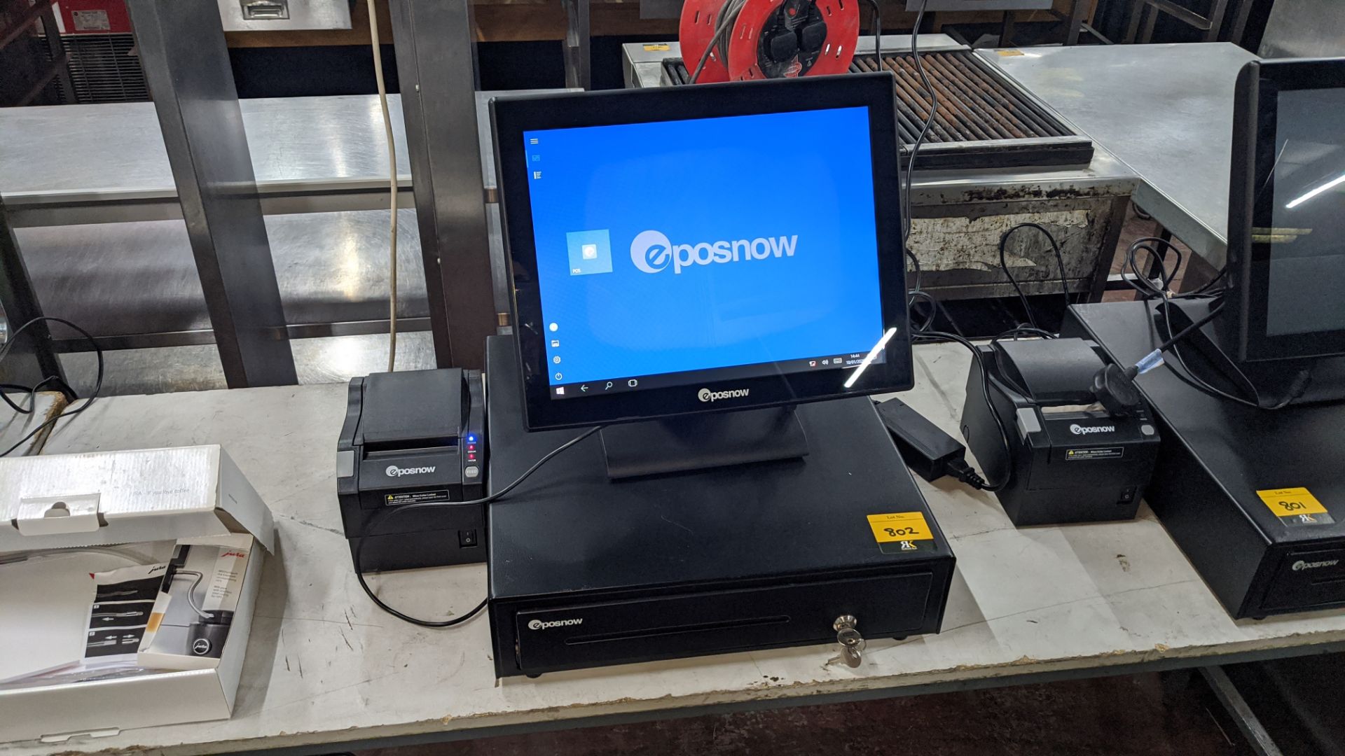 EPOS system comprising EPOSNOW touchscreen terminal with built-in card reader model Pro-C15, EPOSNOW