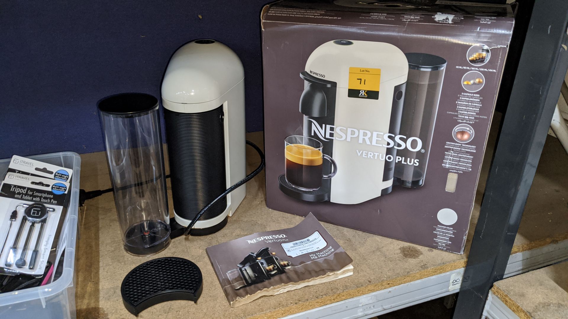 Nespresso Vertuo Plus coffee machine including box & manual. IMPORTANT: Please remember goods