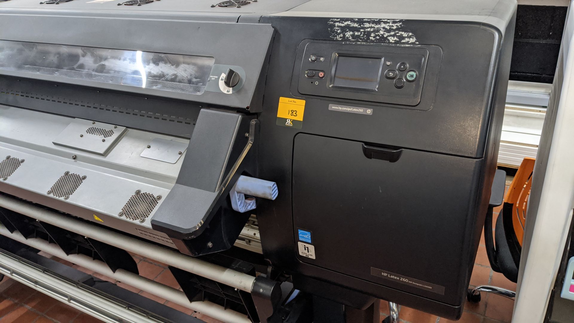 HP latex 260 (HP DesignJet L26500) wide format printer, product number CQ869A (61" capacity). - Image 9 of 9