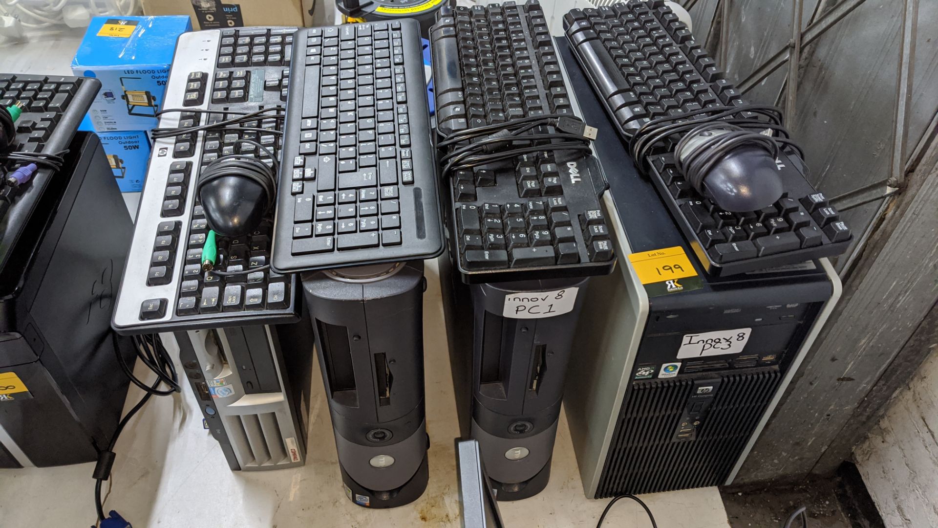 4 off assorted desktop computers plus 4 off keyboards & 2 off mice. This is one of a number of - Image 2 of 3