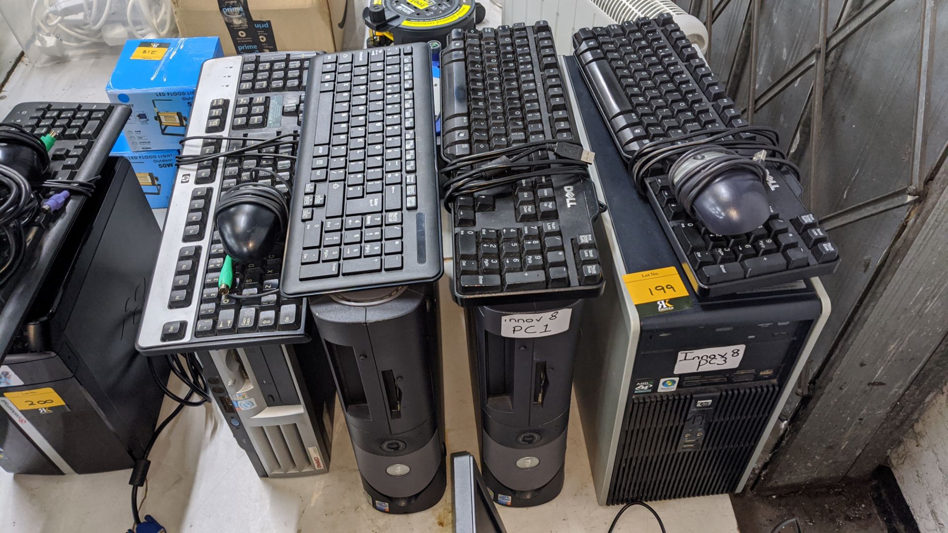 4 off assorted desktop computers plus 4 off keyboards & 2 off mice. This is one of a number of - Image 3 of 3