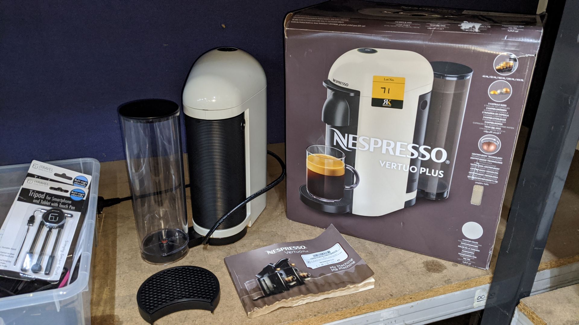 Nespresso Vertuo Plus coffee machine including box & manual. IMPORTANT: Please remember goods - Image 2 of 6