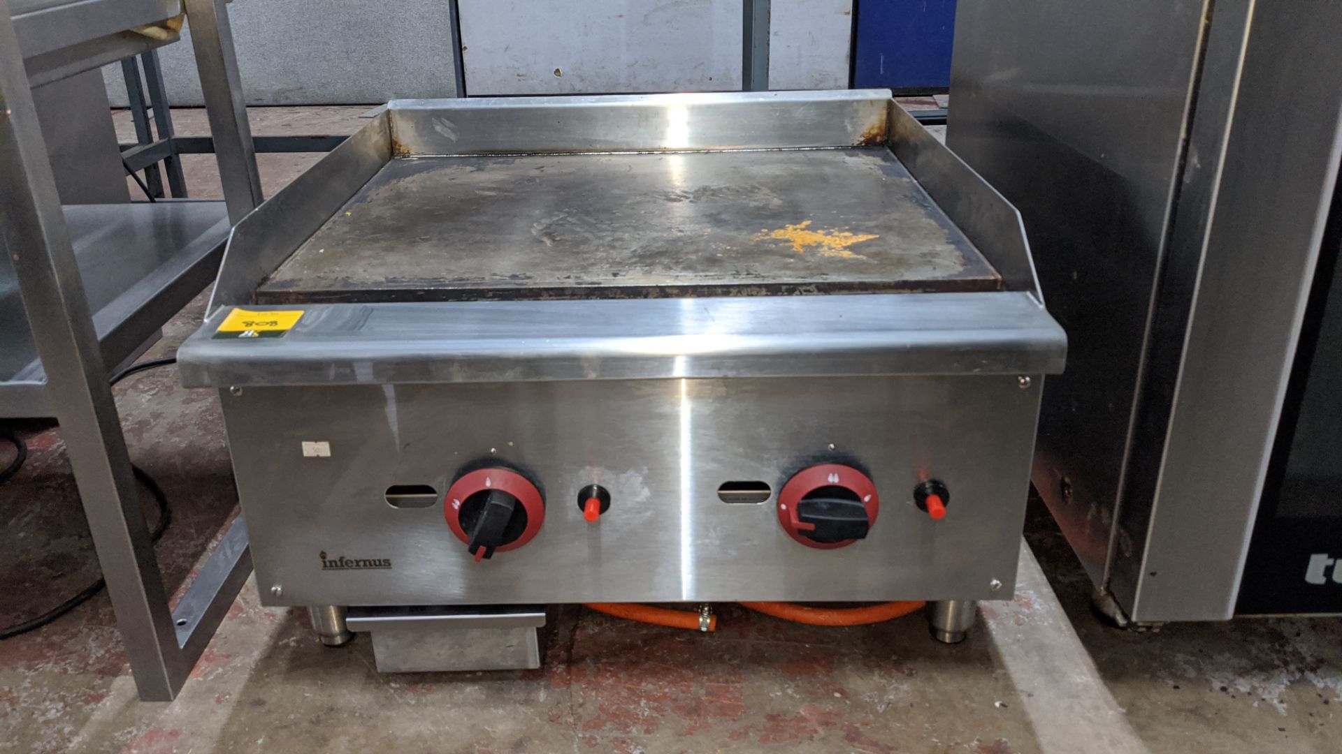 Infernus twin control benchtop 24" gas griddle model no. EGG-24SX. Lots 808 - 812 are understood - Image 3 of 5