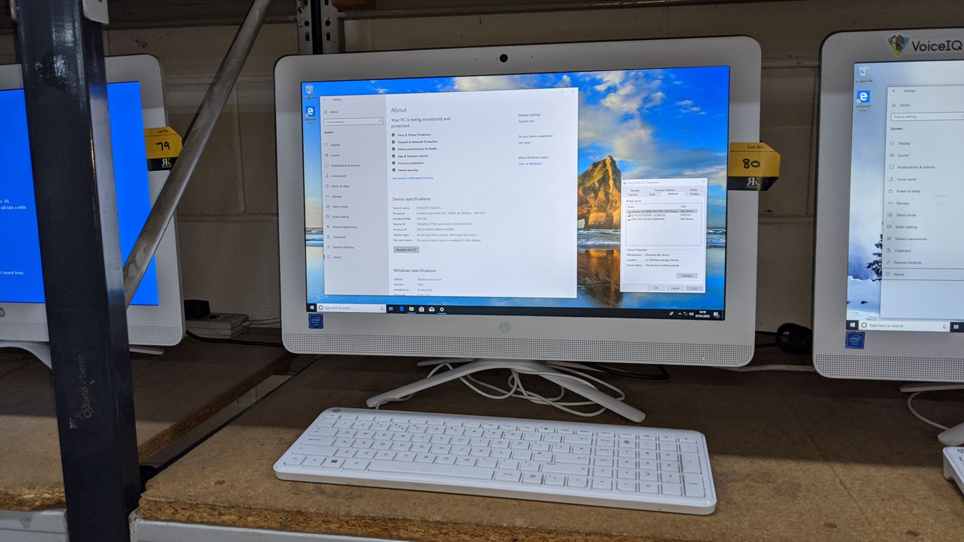 HP all-in-one PC model 22-B000NA with Intel Celeron J3060 @ 1.6GHz, 4Gb RAM, 1Tb HDD. NB includes - Image 2 of 7